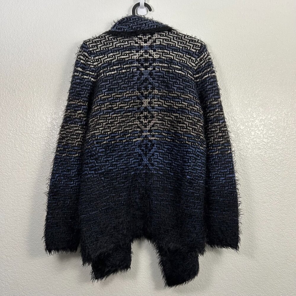 Nic+Zoe Fuzzy Open Front Eyelash Cardigan Sweater - Picture 4 of 8